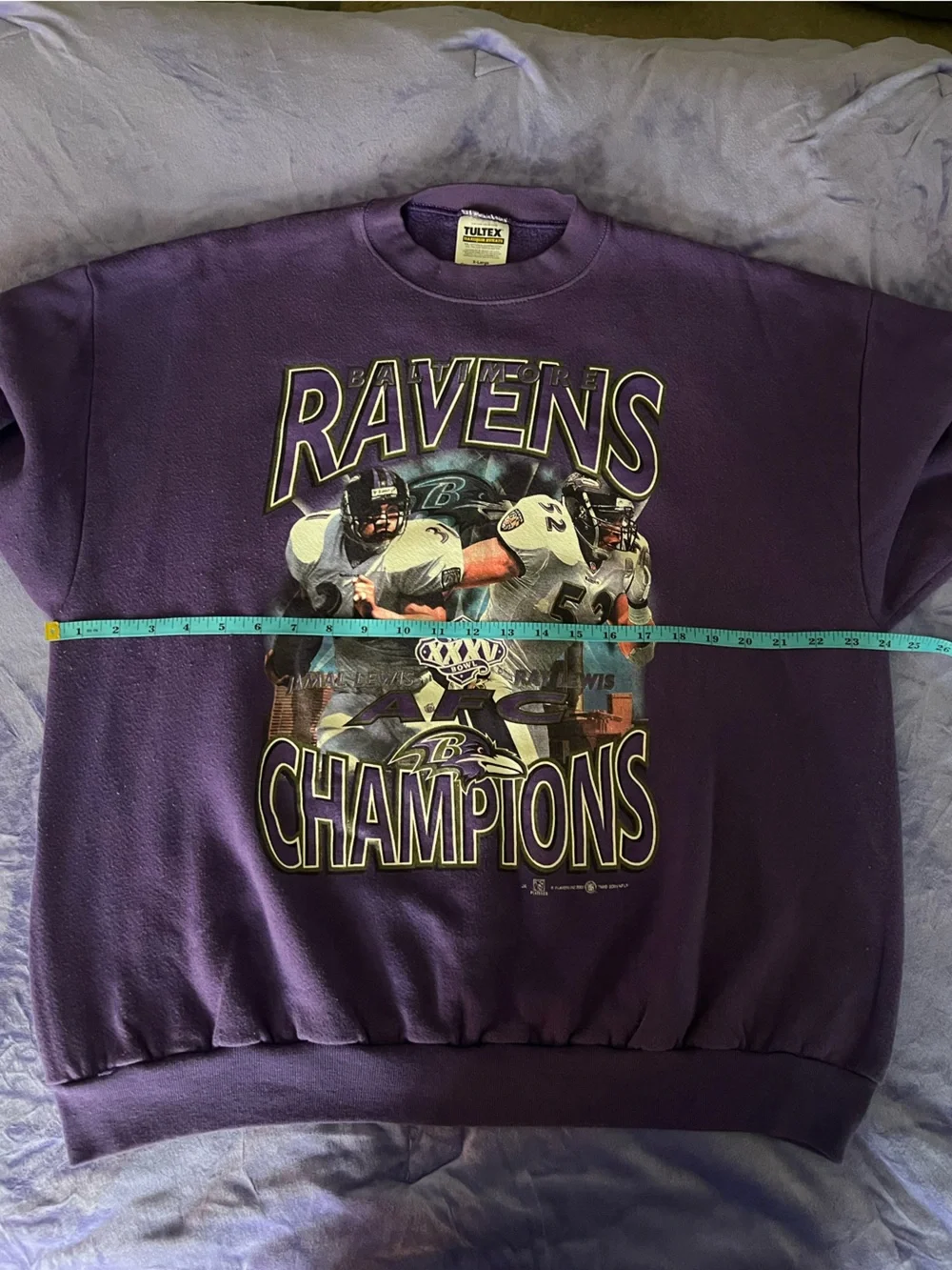 Vintage 2001 Baltimore Ravens Champions Crewneck Sweatshirt - Picture 8 of 9